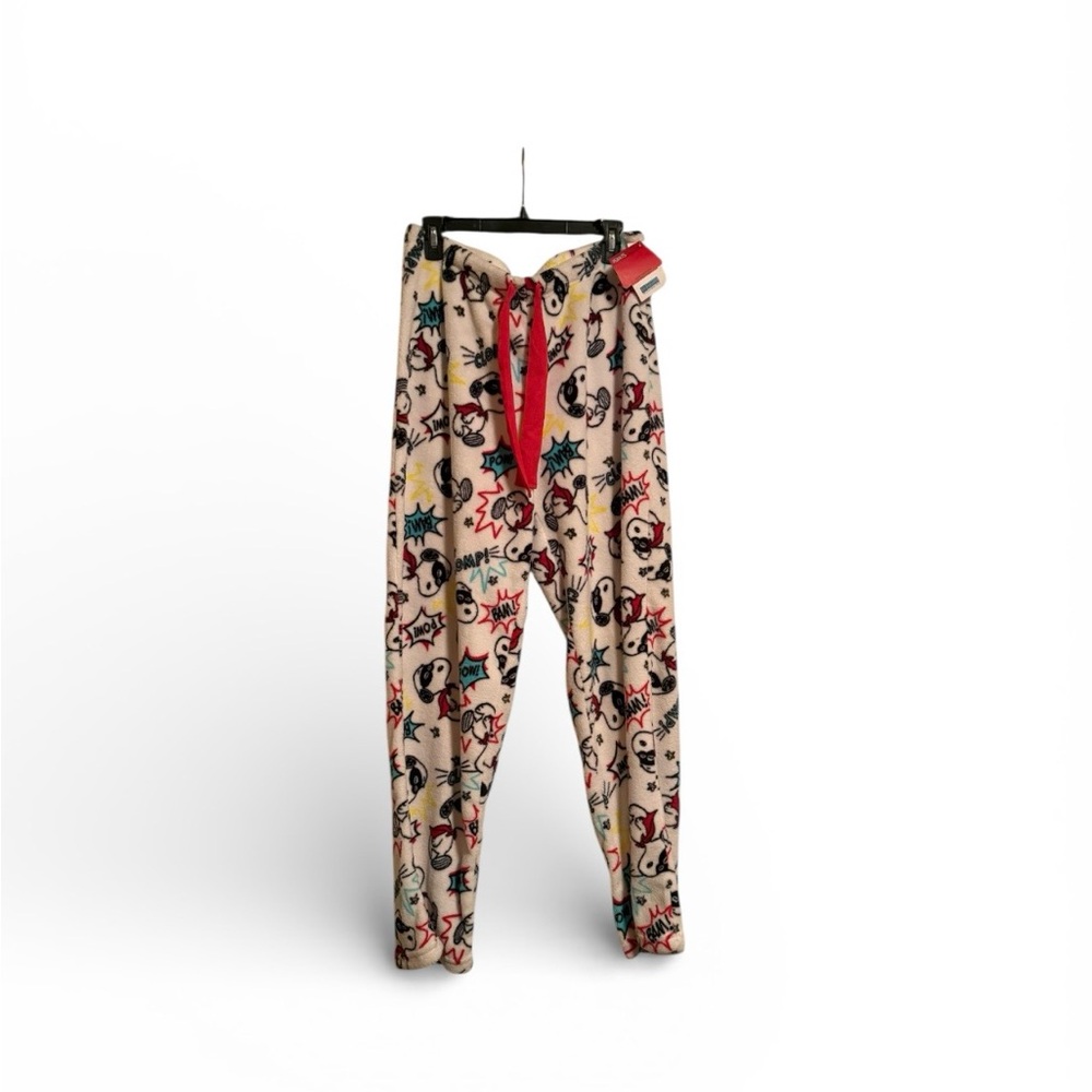 Peanuts white Pajama Pants with Red Accents
